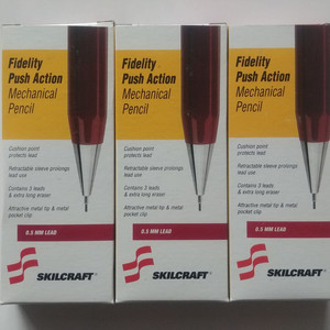 스킬크래프트(SKILCRAFT) 샤프펜슬 0.5 버건디 32자루
