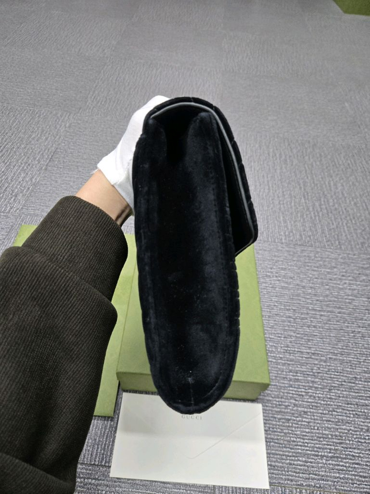 [특가][정품] 구찌 벨벳 플랩 클러치백--2