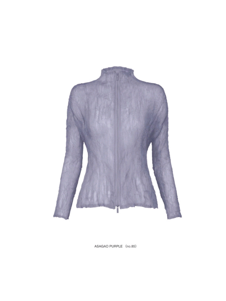 이세이미야케 쉬폰트위스트 집업가디건 &탑--6