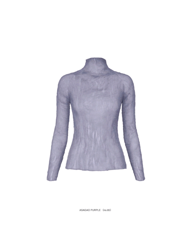 이세이미야케 쉬폰트위스트 집업가디건 &탑--7