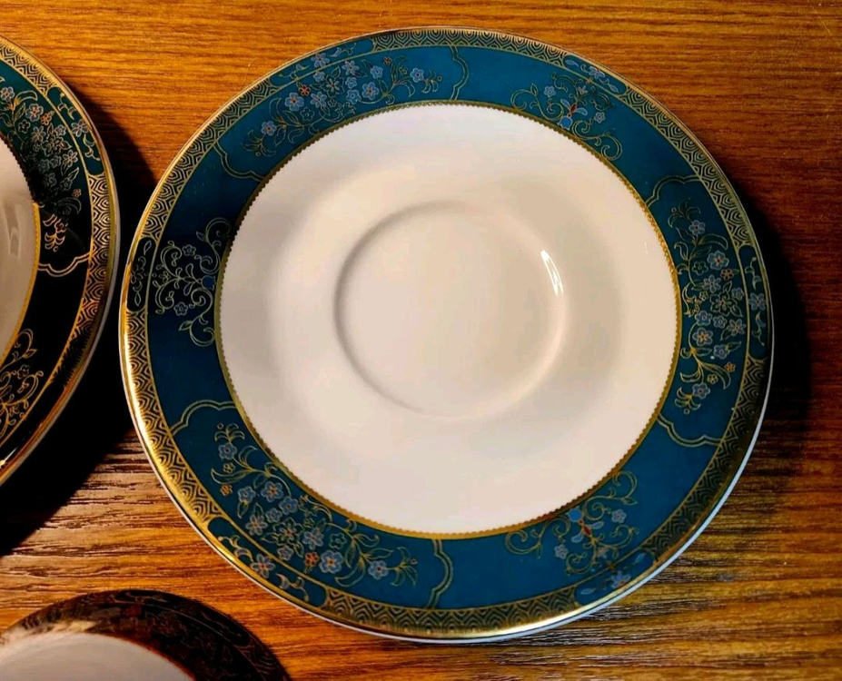 한국도자기 빈티지 금장 찻잔 2조 세트--2