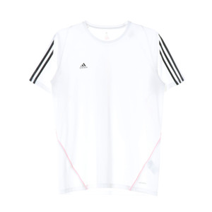 아디다스 화이트 삼선 F50 반팔 크루넥 티셔츠 XL