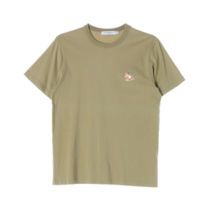 메종키츠네 카키 칠렉스 폭스 패치 클래식 반팔 티셔츠 XS