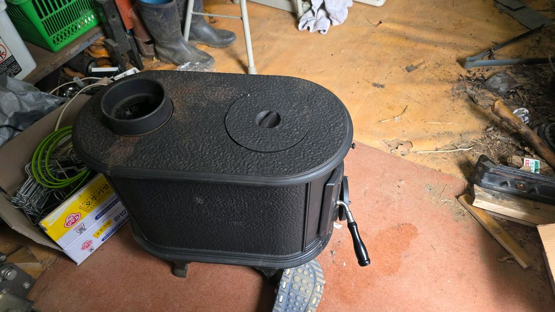 혼마 일제 주물난로 화목난로 이미지