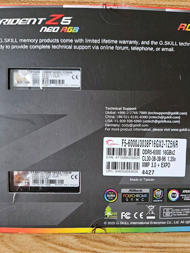 G.Skill Trident Z5 NEO RGB DDR5-6000 CL30 32GB--1