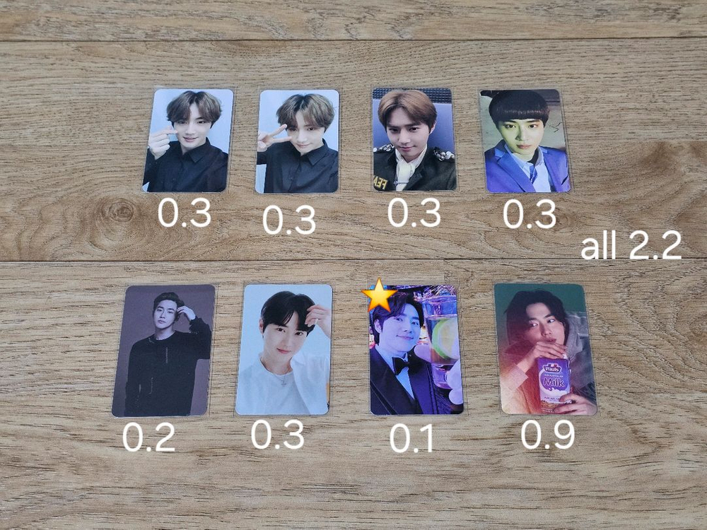 엑소 수호 시우민 백현 첸 찬열 디오 카이 세훈 동방신기 최강창민 슈주 려욱 포카 포토카드 이미지