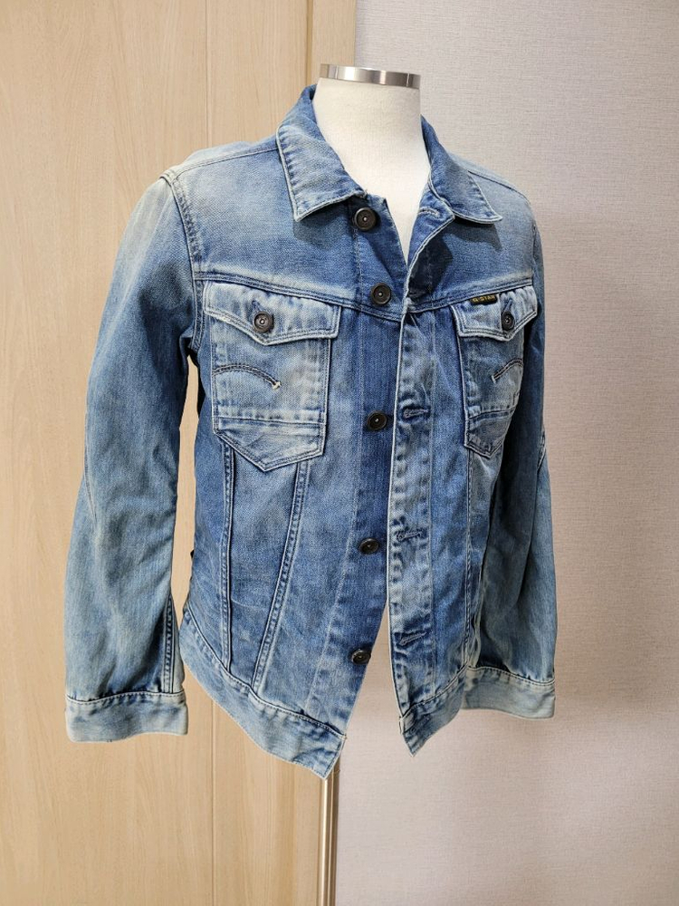 지스타 G-STAR RAW 3301 남자 데님 자켓 L 블루--11