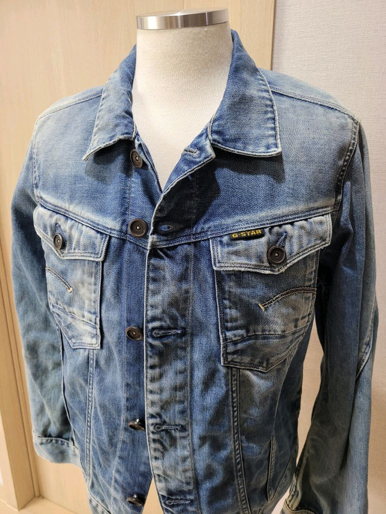 지스타 G-STAR RAW 3301 남자 데님 자켓 L 블루--2