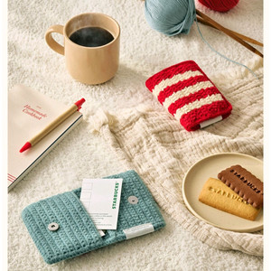 스타벅스 스트라이프 니트 지갑 이미지