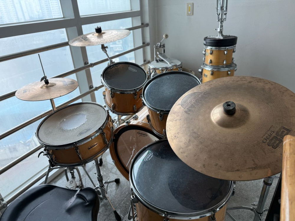 야마하 스테이지 커스텀 드럼 셋트 + 사비안 심벌 B8 이미지