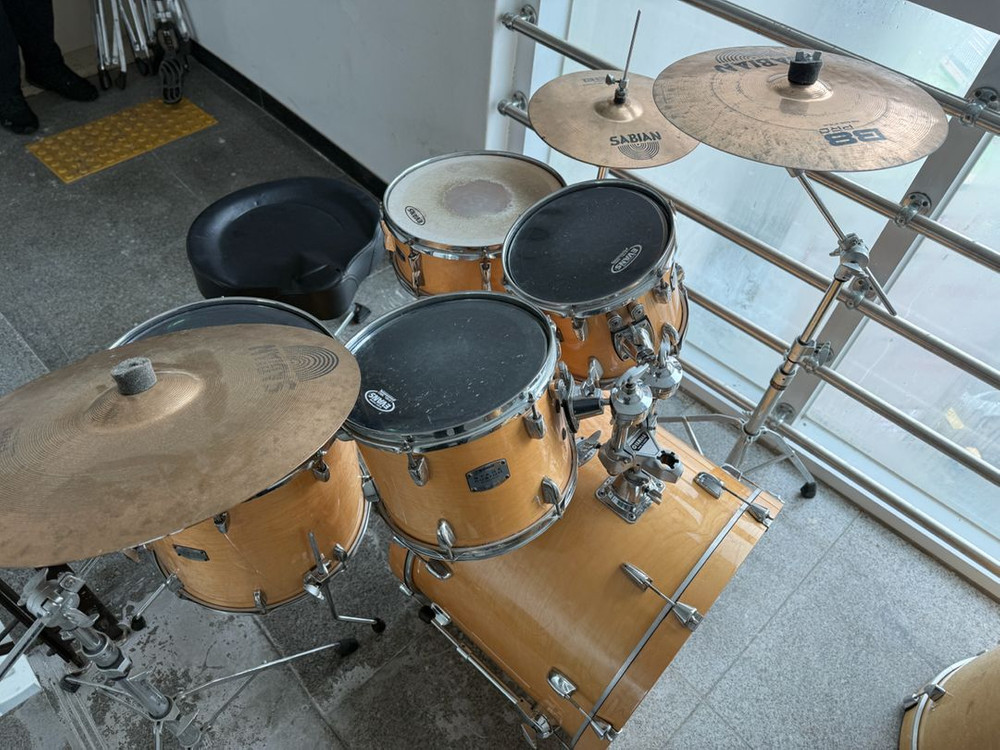 야마하 스테이지 커스텀 드럼 셋트 + 사비안 심벌 B8 이미지