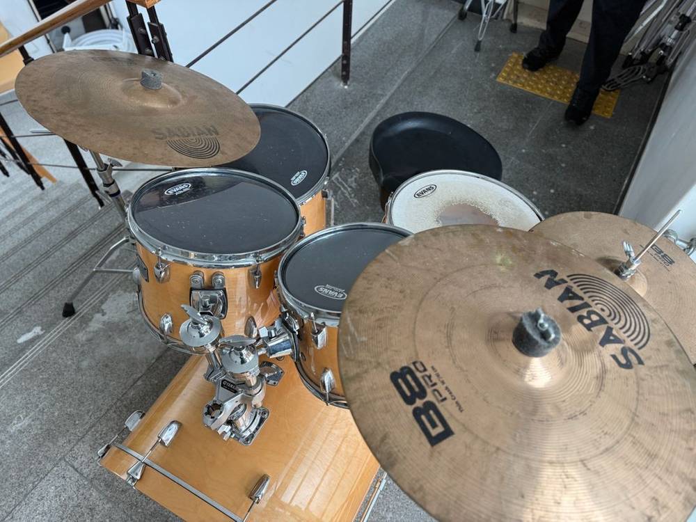 야마하 스테이지 커스텀 드럼 셋트 + 사비안 심벌 B8 이미지