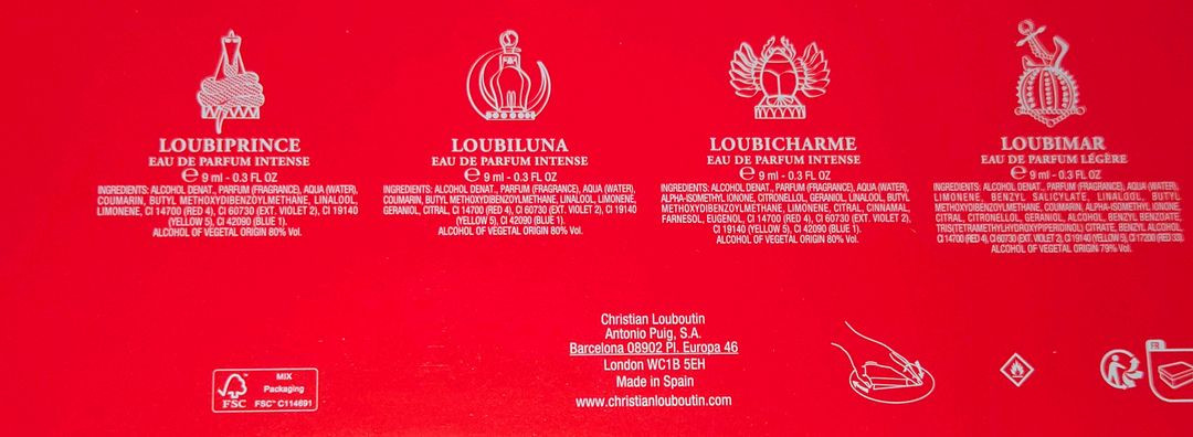 크리스찬 루부탱 향수 디스커버리 미니어쳐 9ml 11개 이미지