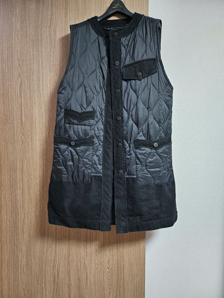 럭키슈에뜨 데님믹스 패디드 베스트--1