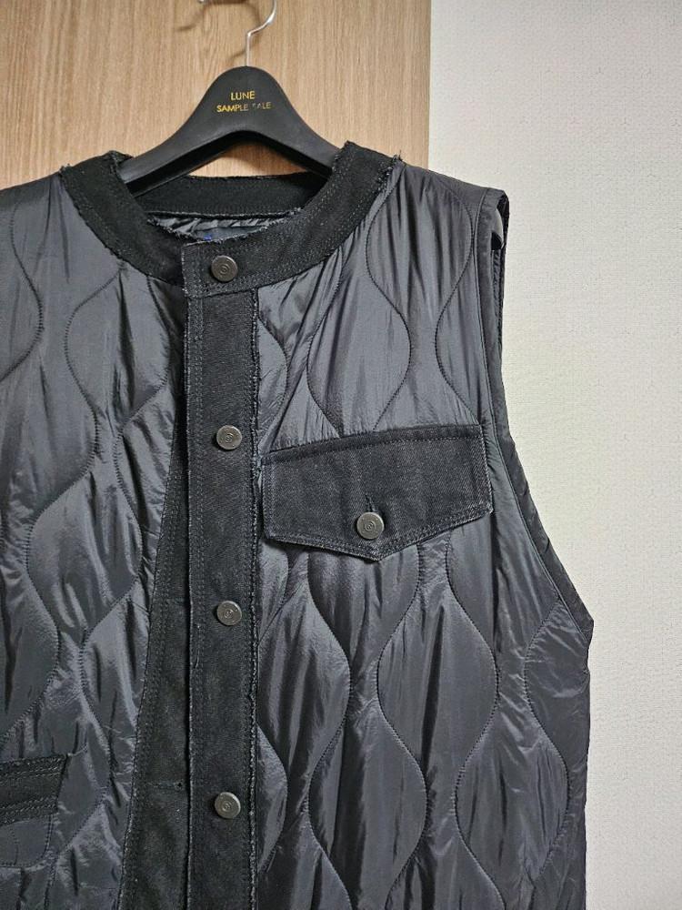 럭키슈에뜨 데님믹스 패디드 베스트--3