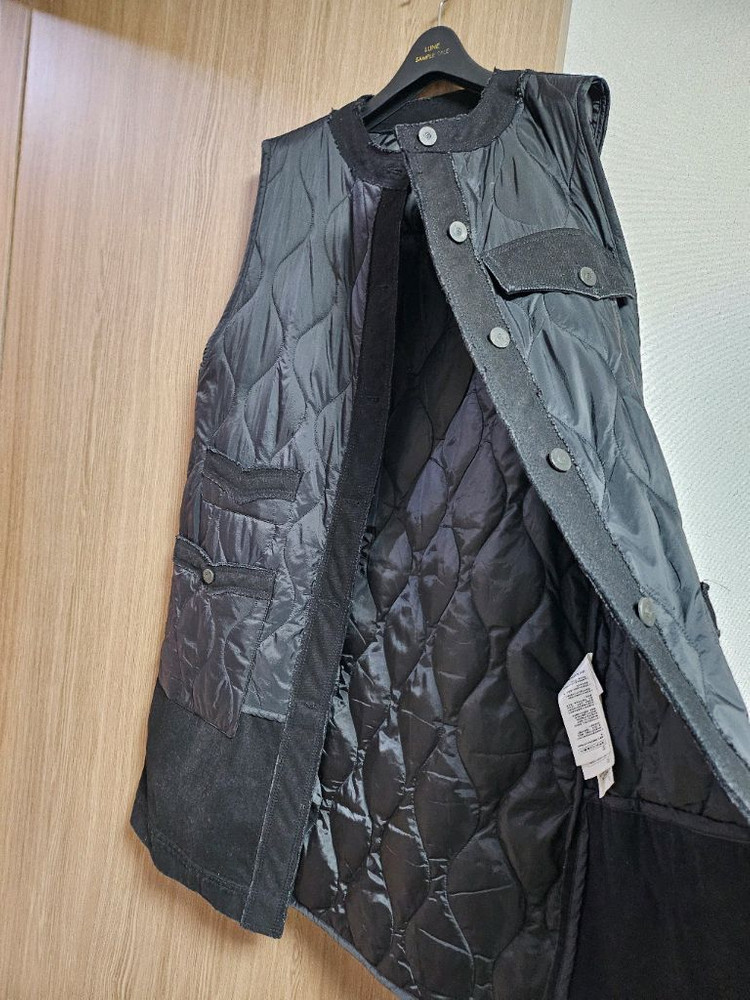 럭키슈에뜨 데님믹스 패디드 베스트--4