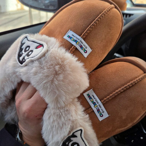 짱구 어그 슬리퍼,털 슬리퍼, 270-280