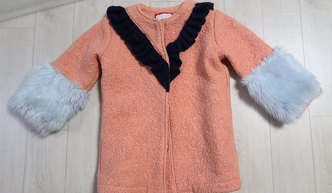 와들러 알파카 조끼 ,Ballerine en Papier 아동 뽀글이 코트--2