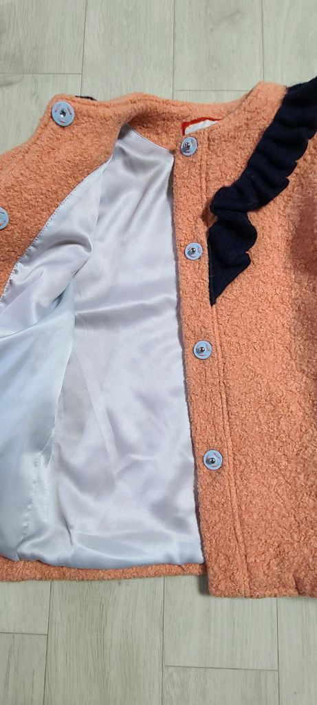 와들러 알파카 조끼 ,Ballerine en Papier 아동 뽀글이 코트--4