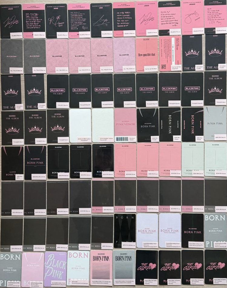 [블랙핑크] 292장 포카 일괄 판매 (개별x, 공굿 폭덤)--1
