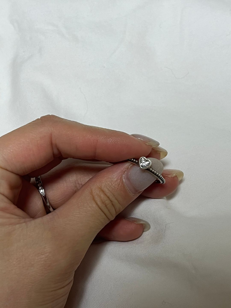 판도라 원러브 하트 링 50--4