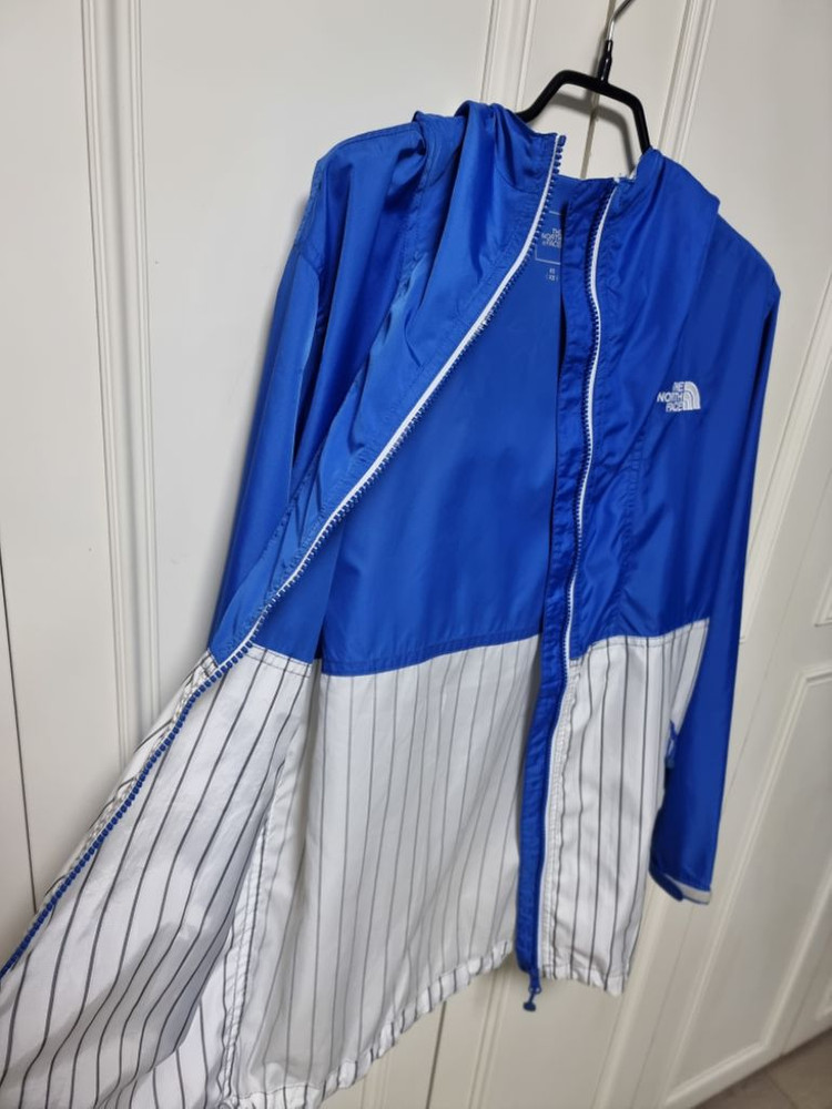 [90~95]노스페이스 블루 스트라이프 바람막이(공용)--3