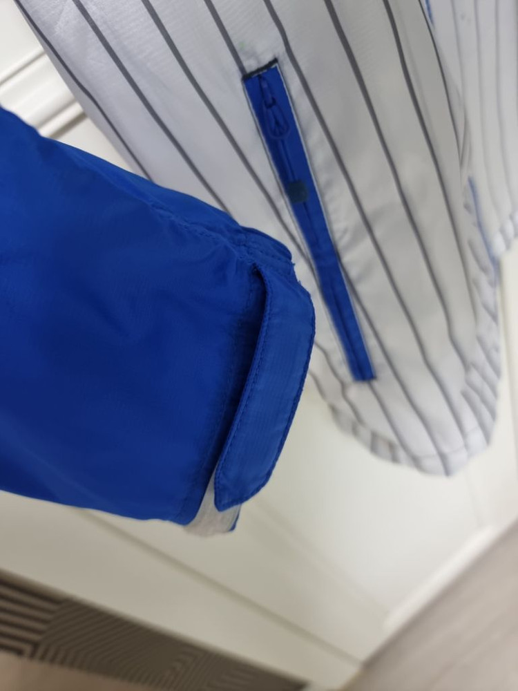 [90~95]노스페이스 블루 스트라이프 바람막이(공용)--5