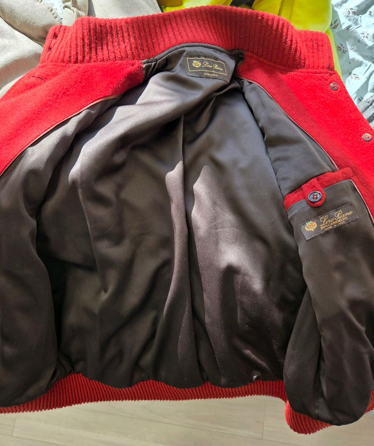 로로피아나 100%캐시미어 퀼팅 베스트--3