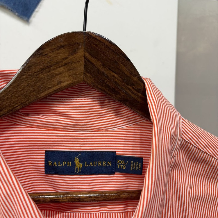 (110) 폴로 랄프로렌 캐주얼 자수 스트라이프 셔츠 남방--1