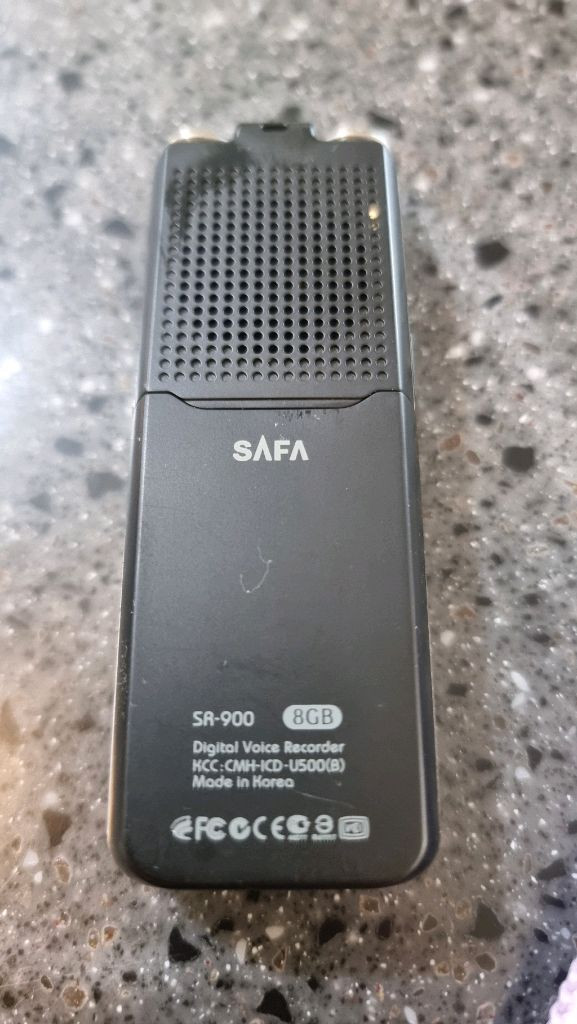safa pro9 녹음기 (건전지 스프링 수리 필요)--2