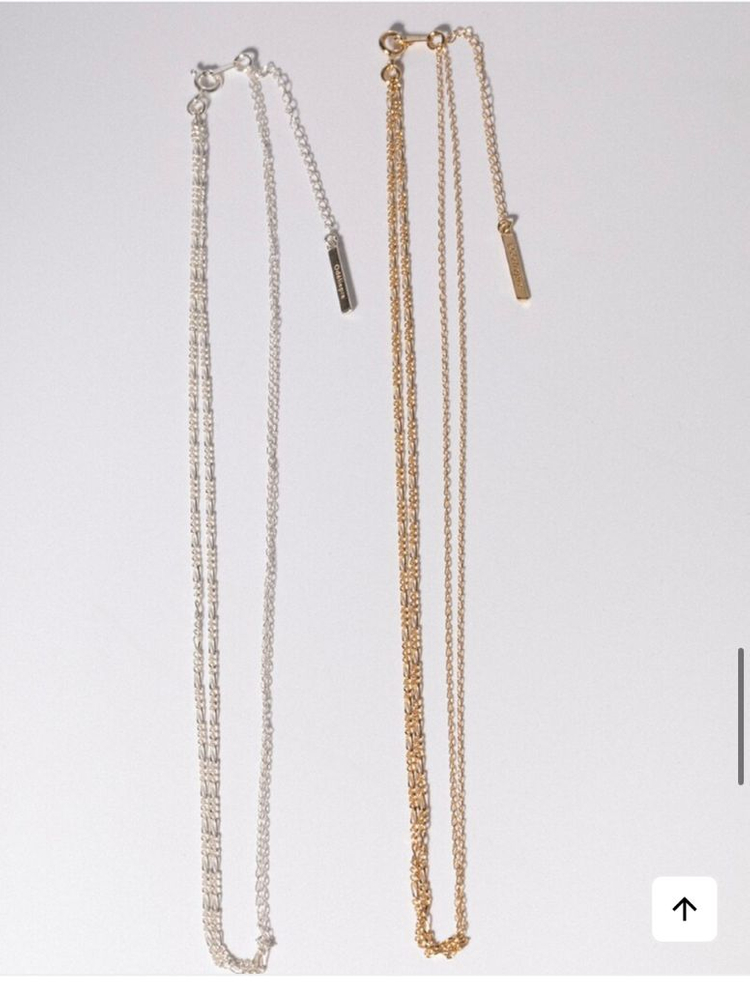 오델리프레 트위드 목걸이 금도금 925실버--1