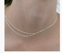 오델리프레 트위드 목걸이 금도금 925실버--2