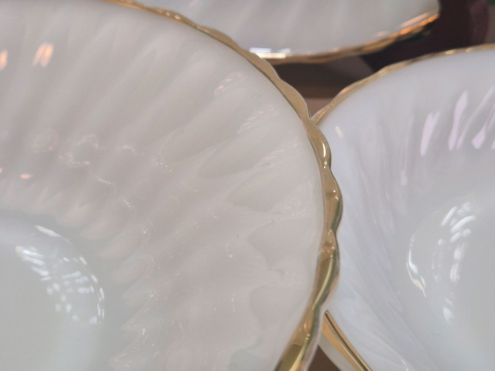 빈티지 U.S.A밀크글라스 앵커호킹.그릇들.미사용.개당가.--4