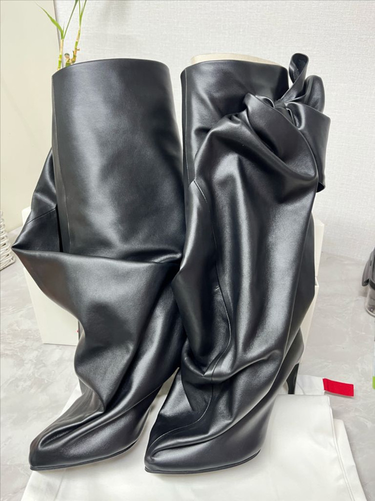 알렉산더 맥퀸 블랙 롱부츠 새상품--1