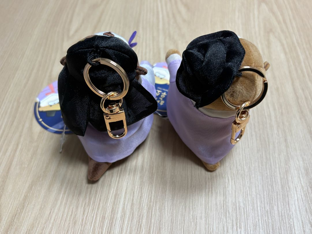 우소우소짱 브라운, 다크브라운 한복 인형 키링 새상품--1