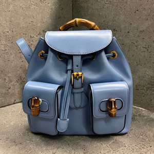 구찌 뱀부 백팩 하늘색 새상품