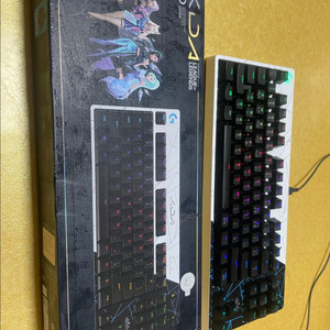 로지텍 G프로 롤 KDA에디션 텐키리스 게이밍 키보드