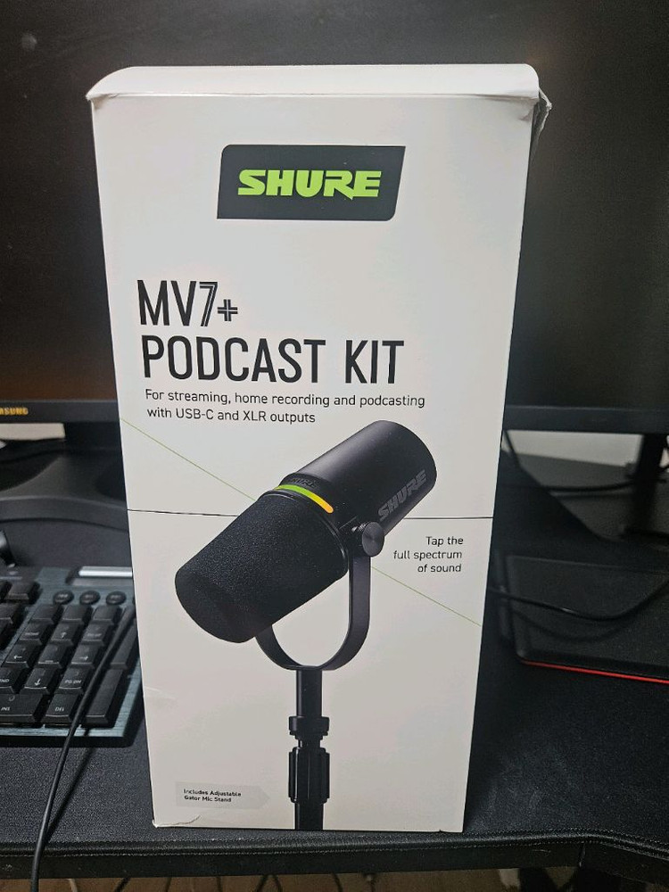 슈어 MV7+ 팟캐스트 마이크 블랙 (30만원)--1