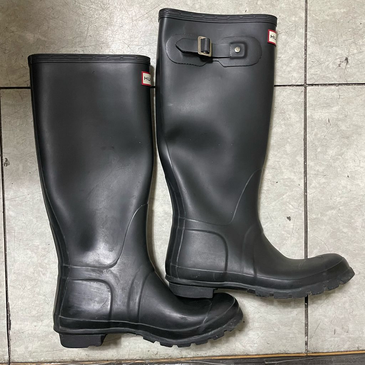 헌터 블랙 여성 레인부츠 UK5 240--1