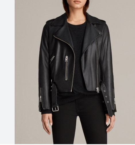 올세인츠 allsaints 램스킨 라이더 자켓 us2 eu34 사이즈 이미지