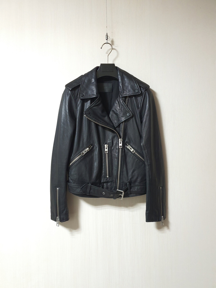 올세인츠 allsaints 램스킨 라이더 자켓 us2 eu34 사이즈 이미지