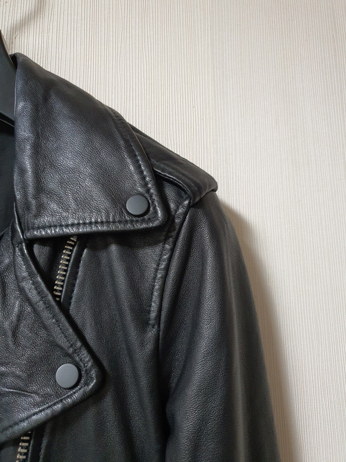 올세인츠 allsaints 램스킨 라이더 자켓 us2 eu34 사이즈 이미지
