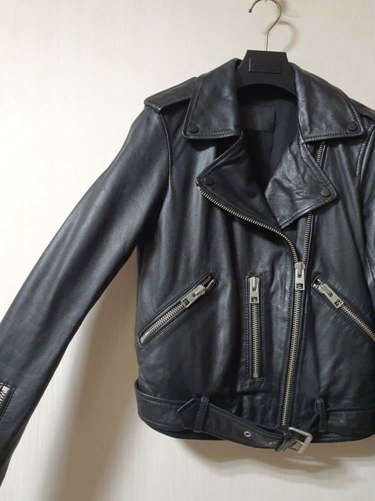 올세인츠 allsaints 램스킨 라이더 자켓 us2 eu34 사이즈 이미지