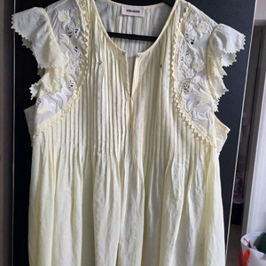 쟈딕앤볼테르 레이스 반팔 블라우스ㅡ정품 가격내림