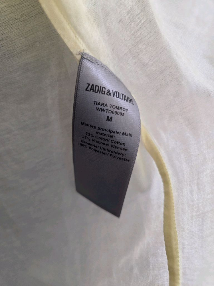 쟈딕앤볼테르 레이스 반팔 블라우스ㅡ정품 가격내림--9