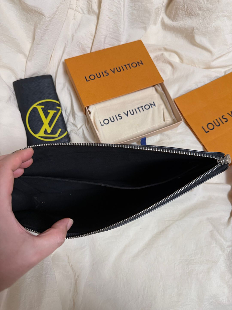 루이비통 포쉐트 주르 에삐 클러치+장지갑--2