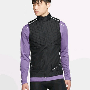 (골프.러닝)나이키 에어로로프트 러닝 베스트 블랙 M(100)