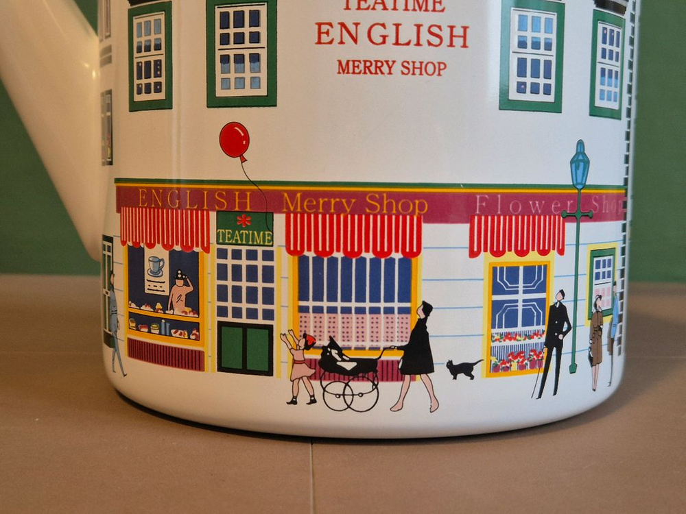 제팬 빈티지 후지호로 법랑 주전자.2L--4