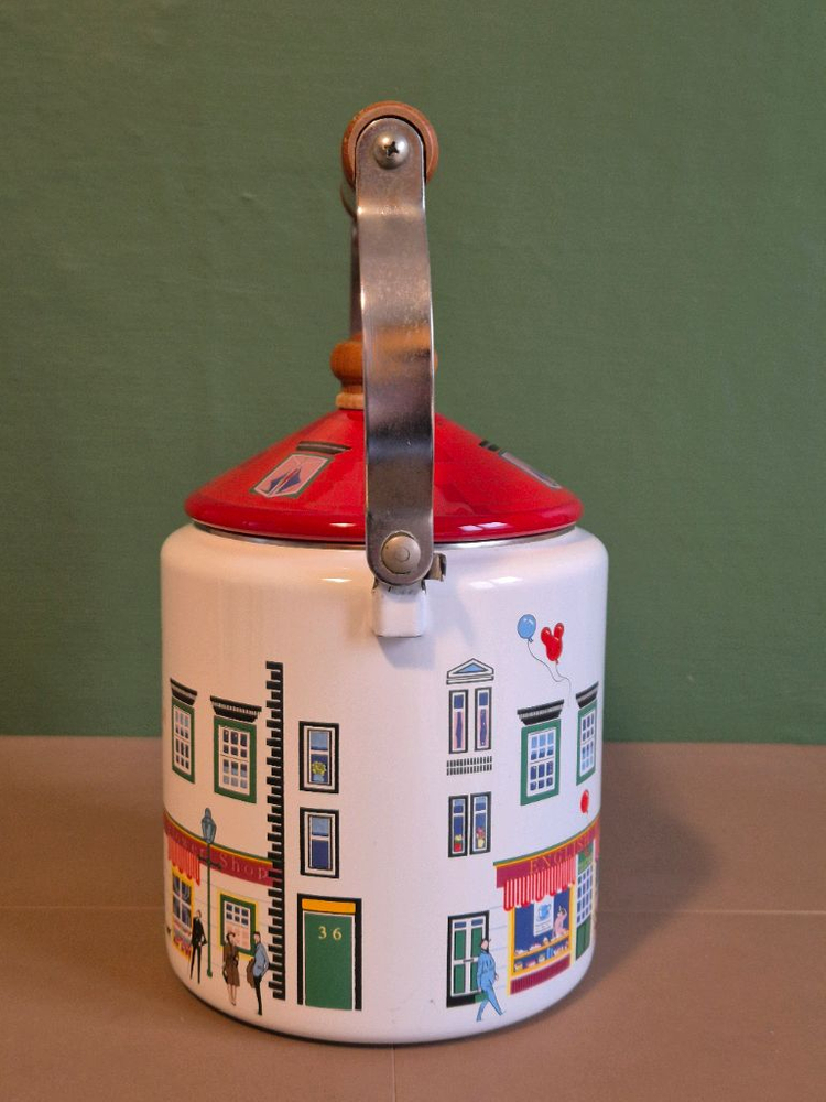 제팬 빈티지 후지호로 법랑 주전자.2L--5