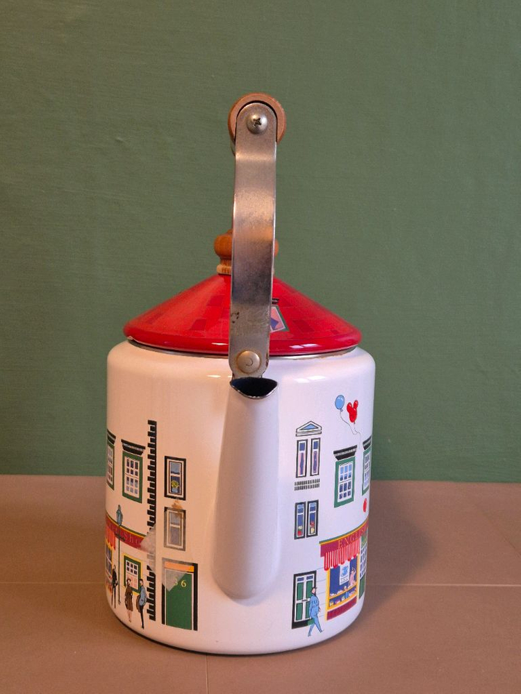 제팬 빈티지 후지호로 법랑 주전자.2L--6